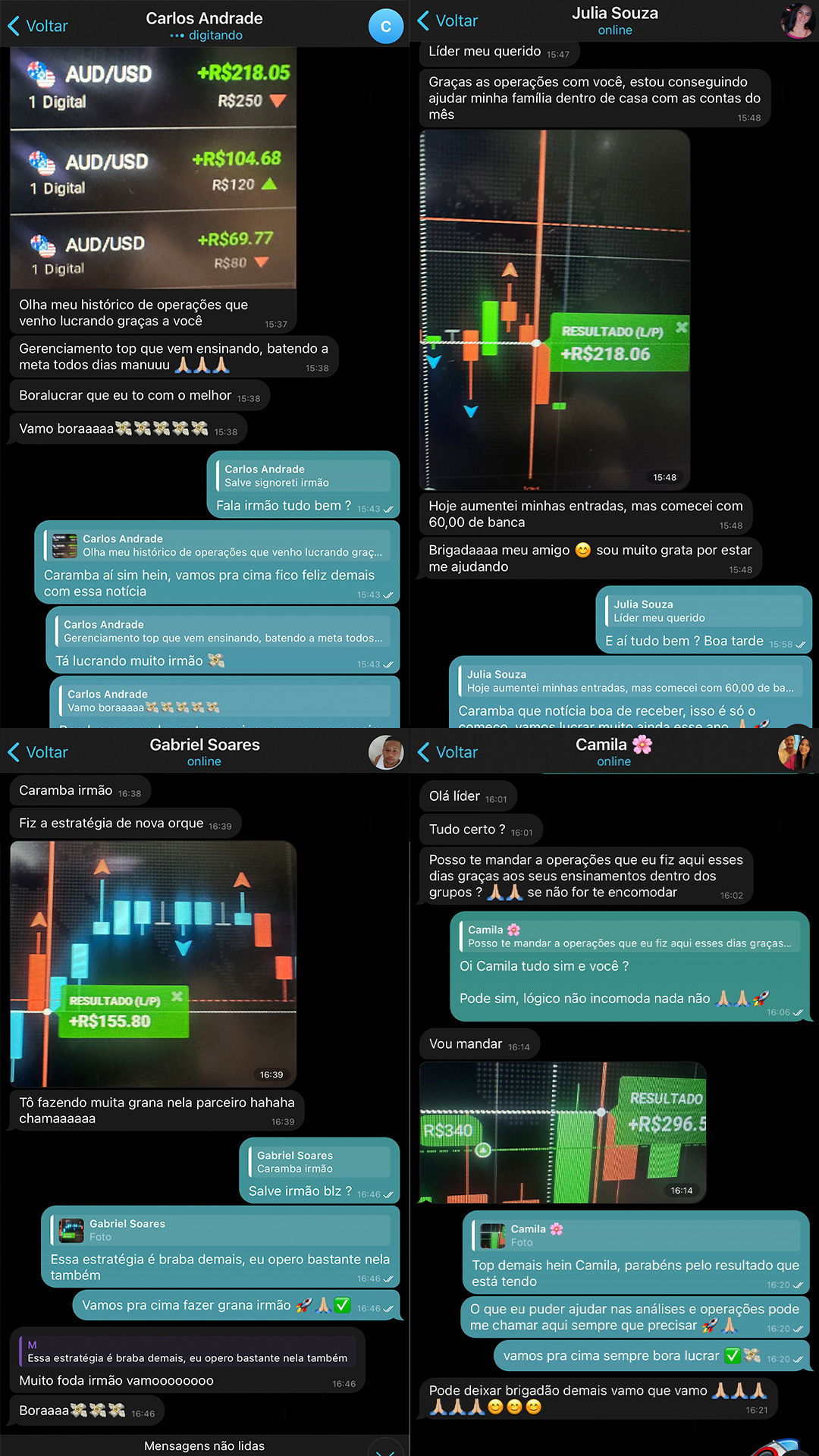 Imagem promocional do grupo Oliveira Trader